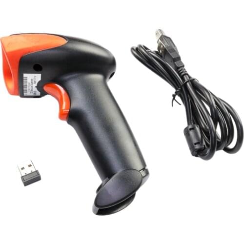 1D&2D Supermarket Handhel Barcode Bar Code Scanner Reader QR PDF417 Wireless &Wired USB Barcode Reader For POS System