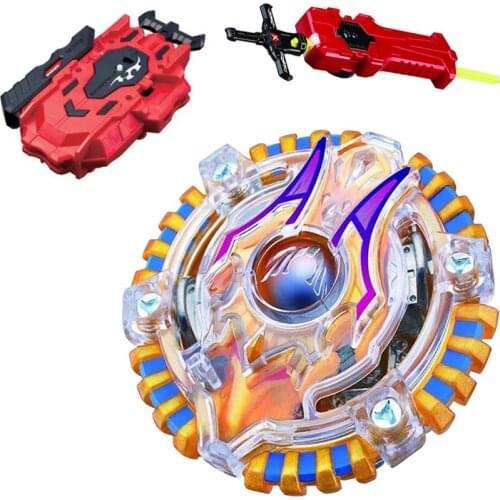 Spinning Top BURST B-71 Booster Acid Anubis.Y.O + LR RED Launcher and Sword Launcher