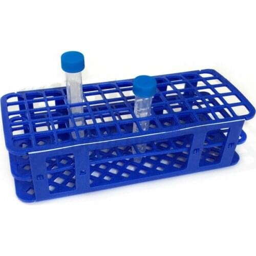 Rack For Tubes Test Tube Holders Plastic Centrifuge Tube Stand For Tubes Diameter 16 mm 60 Holes Can Be Folded & Removable