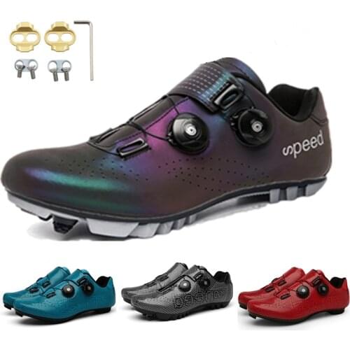 Hot Sale Cycling Sneaker Flat Shoes MTB Outdoor Professional Lightweight Locking Cleat Bicycle Shoes Breathable SPD Bike Shoes