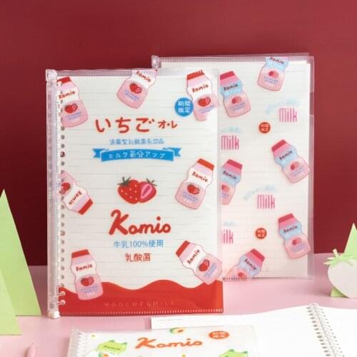 Sharkbang A5/B5 Loose-leaf Yakult Line Notebook And Journals Planner Agenda 36 Sheets Refill Kawaii School Cuaderno Stationery