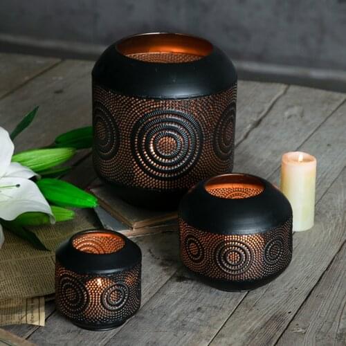 Iron Art Candle Holders Luxury Nordic Romantic Morrocan Christmas Candelabra Ornaments Chandelier Mariage Home Decoration BS50CH