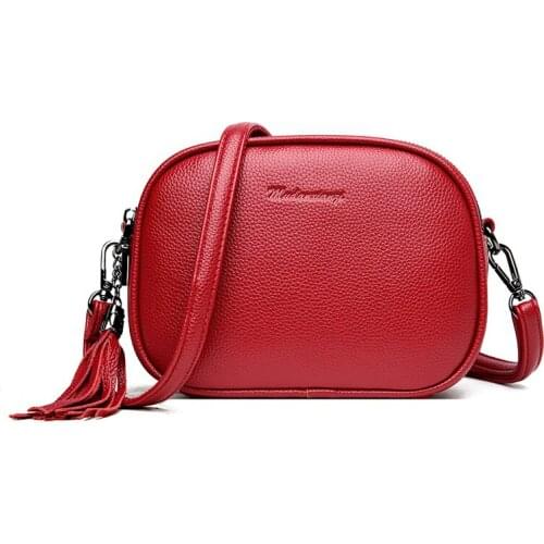 Women Handbag Fashion Crossbody Bags Tassel Messenger Bags for Girl Sac A Main Small Female Soft Leather Shoulder Bag Bolsas New