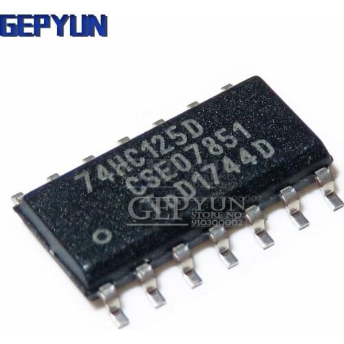 10PCS 74HC125D 74HC125 SOP14 SOP SN74HC125DR SN74HC125 SMD Gepyun