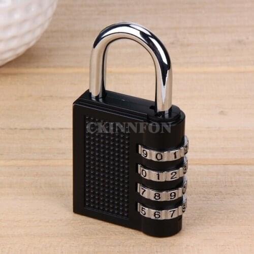 200Pcs/Lot High Quality 4 Digit Combination Password Lock Zinc Alloy Security Lock Suitcase Luggage Coded Lock Cabinet Padlock