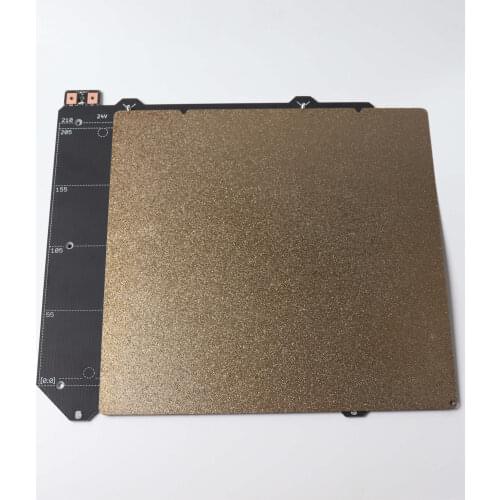 Prusa i3 MK2.5/MK3S 3d printer heated bed MK52 12V/24V, With Powdered textured coated PEI sheet