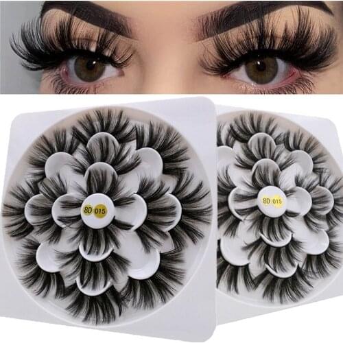 7 pairs of mink false eyelashes, false eyelashes, makeup eyelashes, thick eyelashes, natural eyelash extension