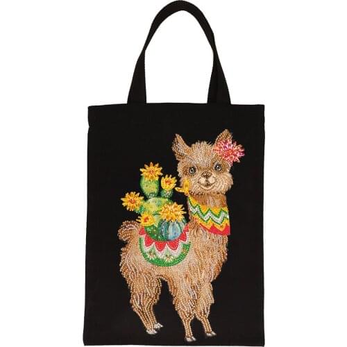 Kids Diamond Painting Toy Children DIY Eco-friendly Canvas Bag Gift Home Diamond Painting Cross Stitch