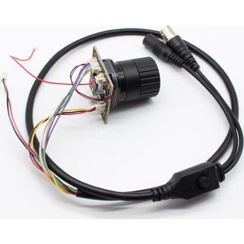 HD 1080P Starlight NVP2441+IMX307 4 in 1 AHD TVI CVI CVBS 2mp CCTV Camera Module Security PCB board , cs lens osd cable