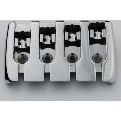 Quality 4 String bass guitar bridge chrome BB001