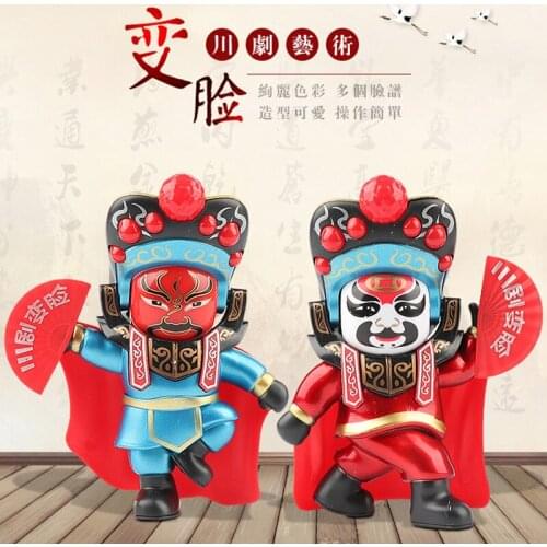 Sichuan Opera Face-Changing Doll 2021 Chinese Style Crafts Room Accessories Desk Decoration Fun Toys Best Gift For Friends Kids