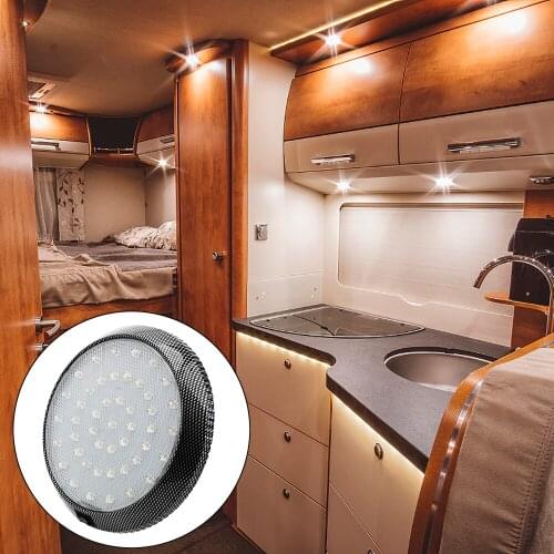 Bulb Reading Lamp Automobiles Car Dome Roof Ceiling Interior Light 46LED 12V LED Car Interior Reading Light White Round Style