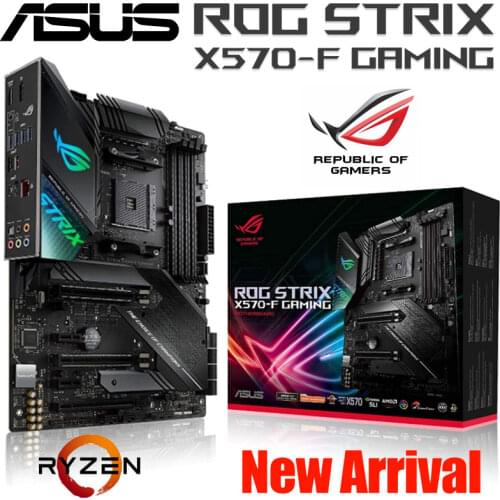 Asus ROG STRIX X570-F GAMING AMD X570 Socket AM4 Motherboard PCI-E 4.0 DDR4 128GB 8 SATA III ATX Motherboard Placa-mãe New