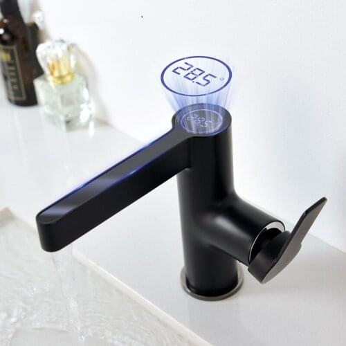 Matte Black Hot and Cold Automatic inflared Sensor Faucet for Kitchen bathroom Basin Sink water saving Inductive electric Water