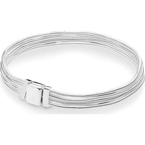 Multi-Chain Pan Bracelet & Bangle Fit Women Bead Charm Diy Europe Jewelry