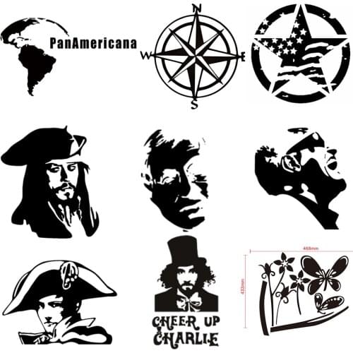 Cartoon Car Decals People, Animals, Plants Graphic Vinyl Modified Decorative Personalized Car Stickers Custom Fit For All Car