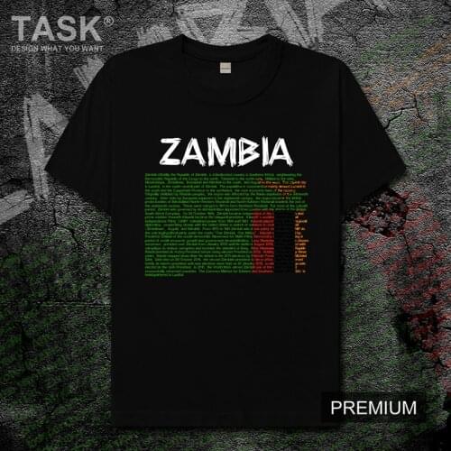 Republic of Zambia Zambian ZMB mens t shirt new Tops t-shirt Short sleeve clothes sweatshirt national team country summer casual