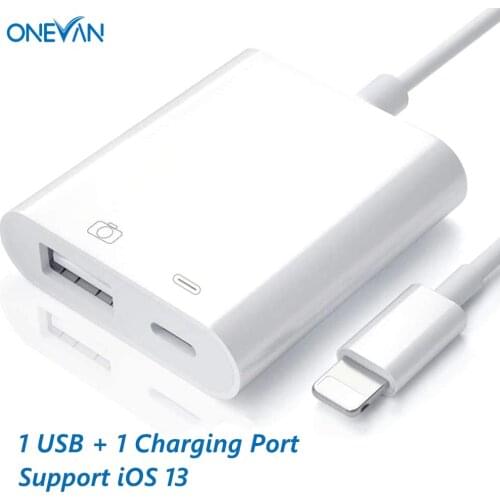 OTG Adapter Lightning to USB OTG Cable Charging Port USB3.0 Data keyboard Piano for iPhone 6 7 8 X Pro Max iPad Apple iOS