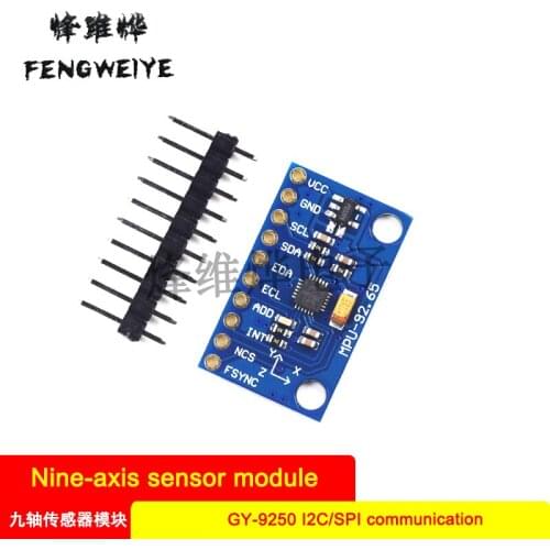 Panel MPU-9250 GY-9250 nine-axis sensor module I2C/SPI communication