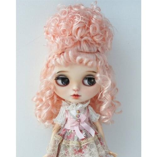 JD542 1/3 21-23CM 8-9inch 9-10inch European retro banquet wig SD Synthetic mohair BJD wigs Blyth Doll Hair