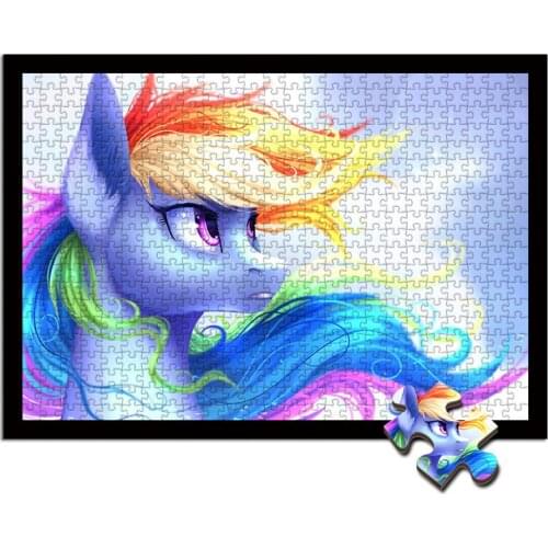 My Little Pony Jigsaw Puzzle 1000 Pieces Adult Wooden Toys Creative Custom Educational Toys Intellectual Games for Kids Senior
