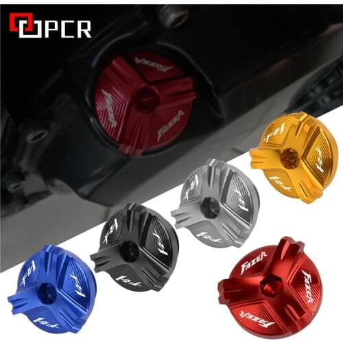 With logo Auminum oil Filler Engine Dain Plug Cover For Yamaha FZ1/FAZER FZ6 FZ6R FZ8 FAZER 2006-2015