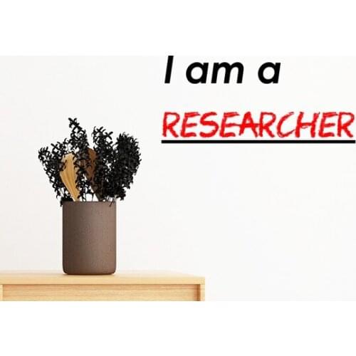 Quote I Am A Researcher Removable Wall Sticker Art Decals Mural DIY Wallpaper for Room Decal
