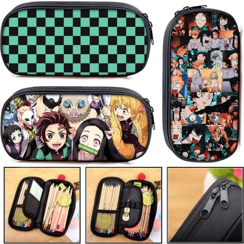 Stranger Things Cat / Pug War / Cat Potter Cosmetic Cases Pencil case Kids Stationary Bags School Case boys girls pencil box