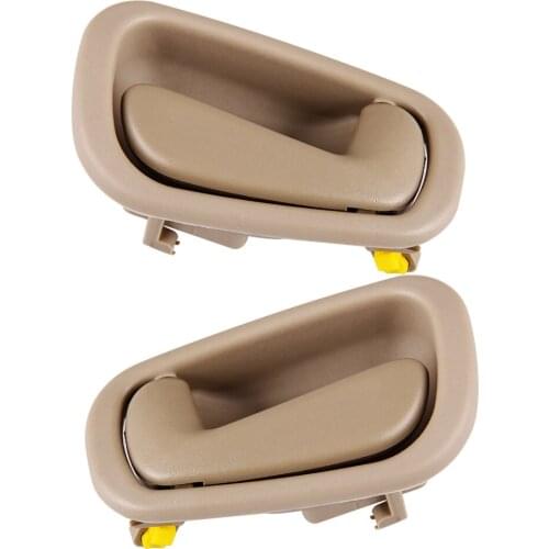 CARBOLE Interior Inner Inside Door Handle Beige Set of 4 Kit for 98-02 Toyota Corolla