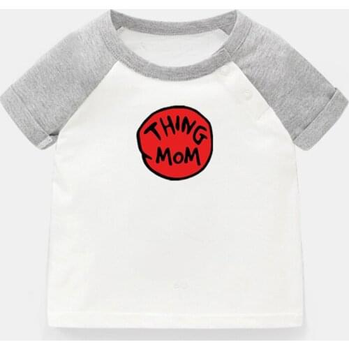 Funny Thing Mom Blink 182 Punk Band Design Newborn Baby T-shirts Toddler Graphic Raglan Color Short Sleeve Tee Tops