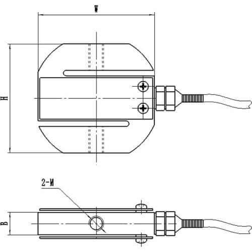 0-200kg pull and press pressure sensor weighting sensor 40Cr alloy steel S type 200kg weight sensor