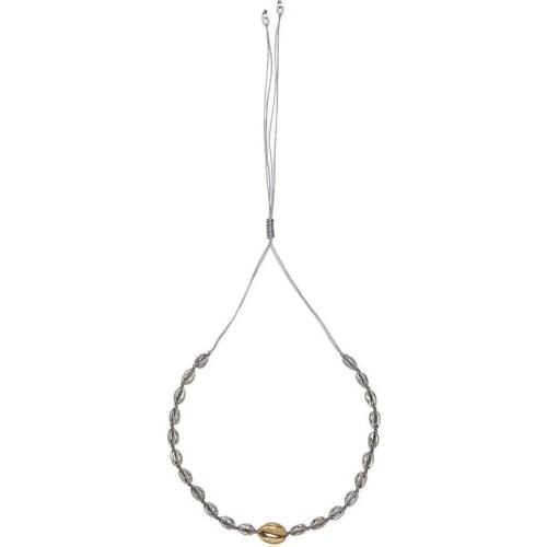 2020 New Style Classic Shell Necklace Gold color Large Shell Silver color Small Shells Collares De Moda Fashion Rope Choker