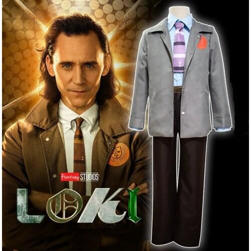 2021 American TV Series Loki Cosplay Movie The Same Type Loki Clothes Set Costume Uniform Full Set Halloween Party