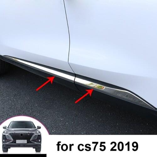 4pcs for changan CS75 PLUS 2019-2020 Door trim Under the body door Decorative sequins stainless steel