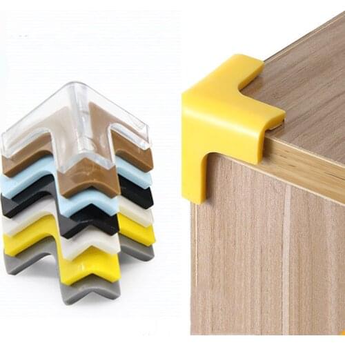 4Pcs Furniture corner guard protector T Shape Child Baby Safety Soft PVC Table Corner Edge Cover Anticollision Accessories