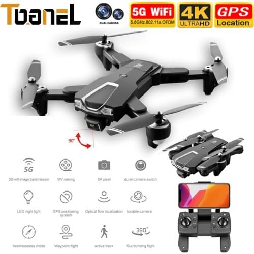 6K HD Camera RC Helicopter With Wide Angle 5G WiFi FPV GPS Waypoint Flight Quadcopter LS25 Folding Remote Control Drone Toy Gift