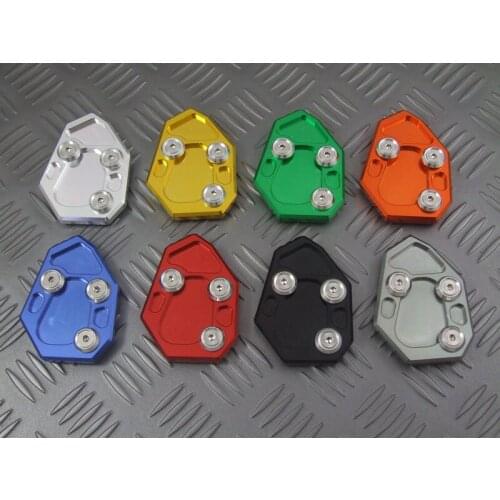 For BMW S1000RR 2010 2011 2012 2013 2014 CNC Aluminum Motorcycle Side Stand Plate Kickstand Extension Pad Enlarger