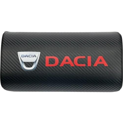 New Arrival car neck pillows both side pu leather single headrest case for Dacia Duster Logan Sandero Lodgy Pads Car Styling