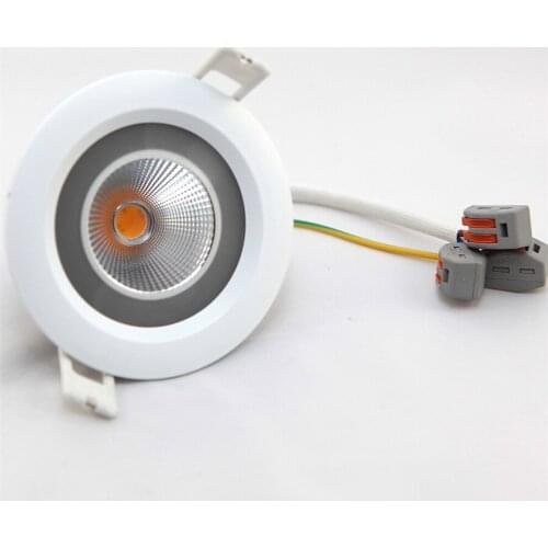 Free shipping Dimmable 12W 15W COB LED Downlights Warm Cool White Indoor Recessed Lamps AC110V 220V Square Round Down Light