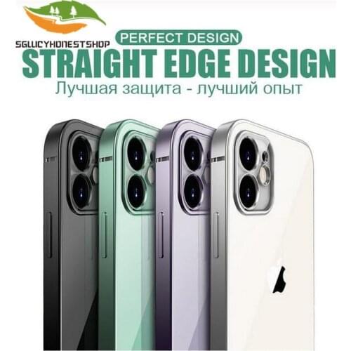 Luxury Classic Square frame Plating Case on For iPhone 11 Pro Max 12 iphone x xs max xr 7 8 plus se 2020 Cases Soft Clear Cover
