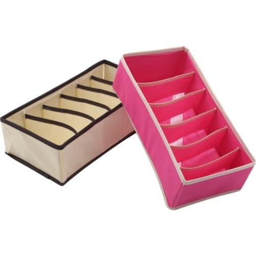 Washable Underwear Storage Box Foldable 6 8 Grids Socks Drawer Organizer Multi-function Home Storage Organizer