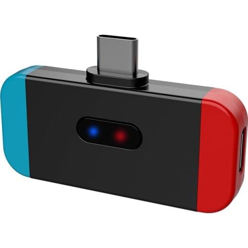 Dual Link Bluetooth 5.0 aptX Low Latency USB Type C Audio Transmitter Wireless Adapter for Nintend Switch PC Gaming Headphone