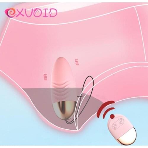 EXVOID Remote Egg Vibrator Invisible Wearable Vibrators for Woman Adult Sex Toys for Women Clitoris Stimulator G-Spot Massager