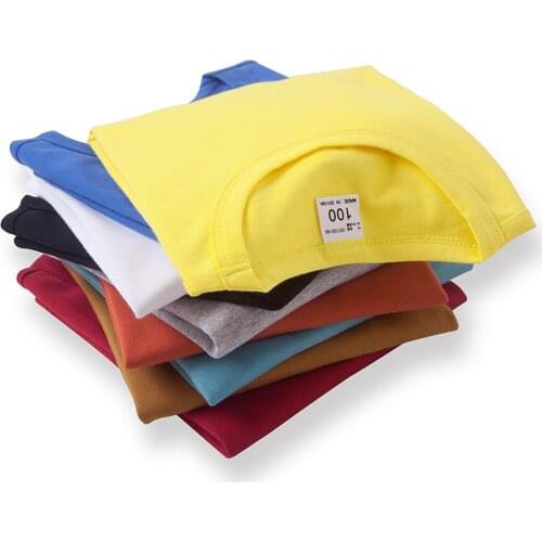 Linen 2019 Cotton Baby Boy Girl Summer T Shirts New Toddler Comfortable Tops Tee Children Clothing Kids Button 90-150CM Height