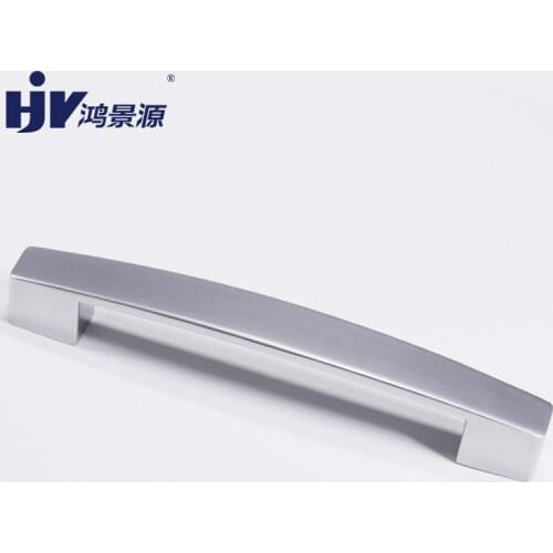 HJY Modern Cabinet Door Handles Kitchen Drawer Pull Hand Knobs for Cupboard Sliver Aluminum Handle Hole Distance 160mm D054