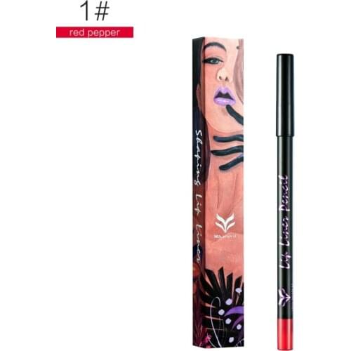 2018 Huamianli Illustrator Series Non-Stick Cup Not Fading Lip Liner Lipliner 12 1 Box - Cxb003 Cosmetics Makeup Tool