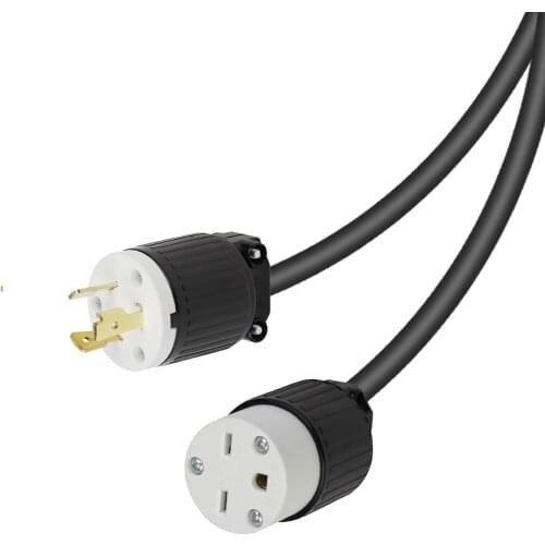 JORINDO NEMA L5-20P 3-pin male plug to 6-15R 3-hole female socket Extended conversion line of American standard power supply