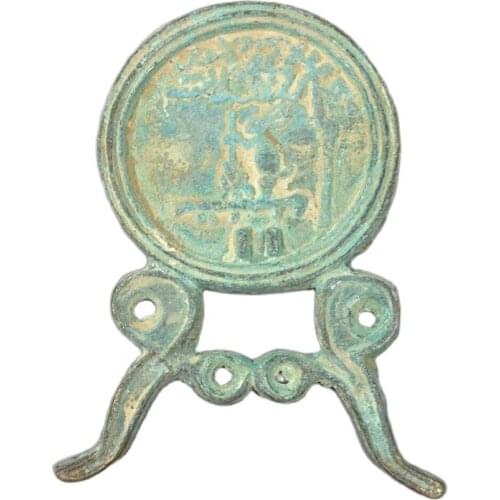 Chinese old bronze Green rust bronze mirror