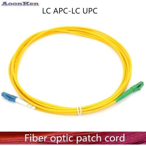 LC/APC to LC/UPC Fiber Optic Patch Cord Cable LC-LC 1m/3m/5m/10m/20m/30m Jumper Single Mode Simplex Fiber Optic Patch Cord