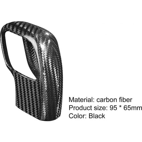 80%HOT Gear Shifter Knob Trim Waterproof Self-adhesive Carbon Fiber Black Gear Shift Head Sticker for Ford F150 Raptor 2019-2020